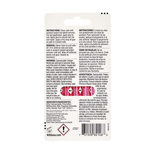 KISS Pink Gel Nail Glue – Strong & Fast Bonding Adhesive for Salon-Quality Nails - görsel 4