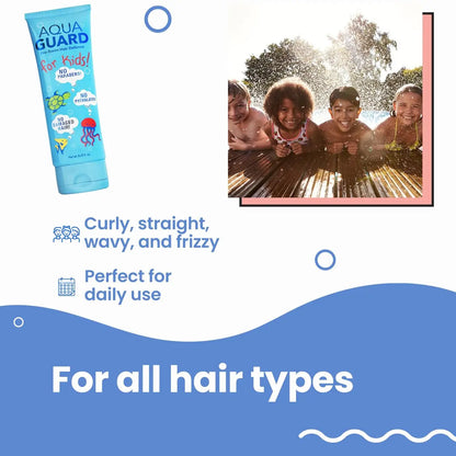 AQUA GUARD Pre-Swim Hair Defense For Kids - Chlorine Protection & Tangle Control, 8.45 oz Avelisse