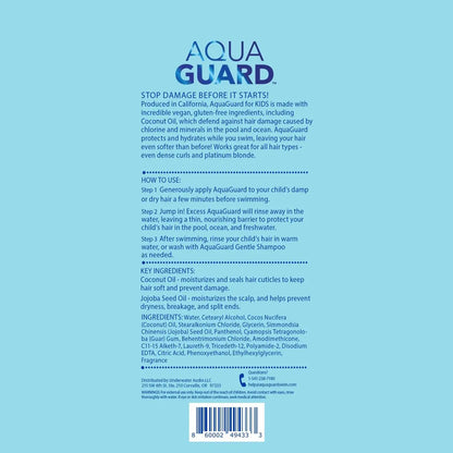AQUA GUARD Pre-Swim Hair Defense For Kids - Chlorine Protection & Tangle Control, 8.45 oz Avelisse