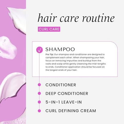 HASK Curl Care Shampoo and Conditioner Set with Coconut and Argan Oil for Curly Hair - Sulfate-Free, Paraben-Free, Gluten-Free, Vegan, Cruelty-Free, Color Safe - 12 oz Each