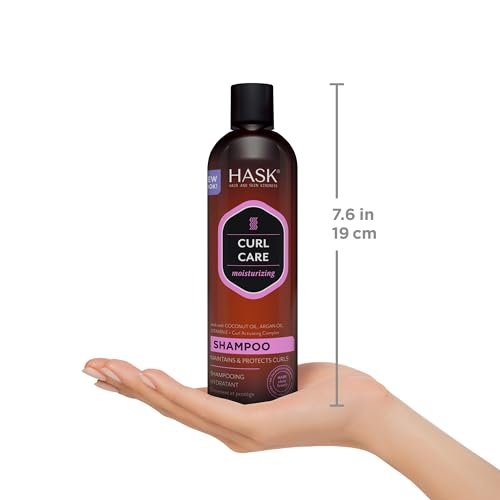 HASK Curl Care Shampoo and Conditioner Set with Coconut and Argan Oil for Curly Hair - Sulfate-Free, Paraben-Free, Gluten-Free, Vegan, Cruelty-Free, Color Safe - 12 oz Each - görsel 14