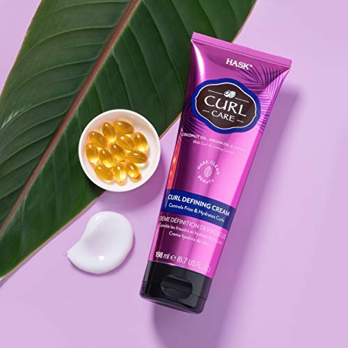 HASK Curl Care Defining Cream 2-Piece Bundle - Vegan, Cruelty-Free, Sulfate-Free & Paraben-Free Hair Cream for Defined Curls (6.7 Fl Oz Each) - görsel 9