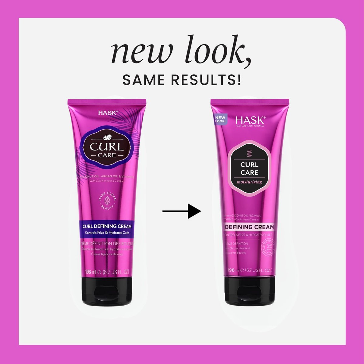 HASK Curl Care Defining Cream 2-Piece Bundle - Vegan, Cruelty-Free, Sulfate-Free & Paraben-Free Hair Cream for Defined Curls (6.7 Fl Oz Each) - görsel 4