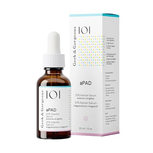 Geek & Gorgeous aPAD Soothing Azelaic Acid Serum - 1 oz (30 ml) - Redness Relief for All Skin Types, Sensitive Skin Avelisse