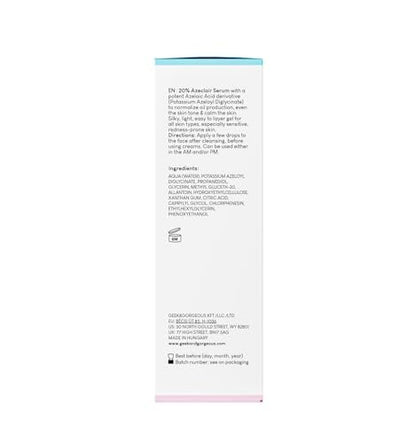Geek & Gorgeous aPAD Soothing Azelaic Acid Serum - 1 oz (30 ml) - Redness Relief for All Skin Types, Sensitive Skin Avelisse