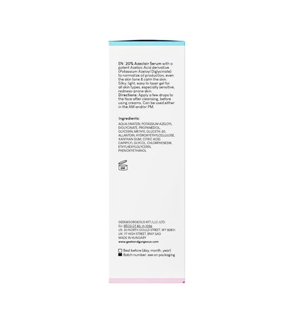 Geek & Gorgeous aPAD Soothing Azelaic Acid Serum - 1 oz (30 ml) - Redness Relief for All Skin Types, Sensitive Skin Avelisse