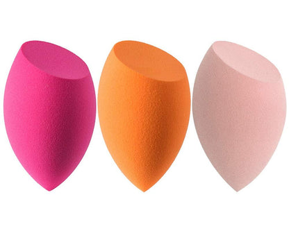 Multi-Color Makeup Sponges Set for Dry & Wet Use - Foundation Blending Sponge for Concealer, Blush, Powder (4pcs Multi-Colored A)