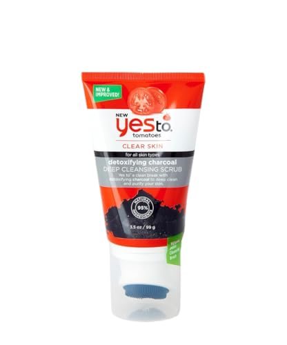 Yes To Tomatoes Clear Skin Detoxifying Daily Cleanser - Salicylic Acid & Charcoal for Acne Prone Skin, 5 Fl Oz - görsel 2