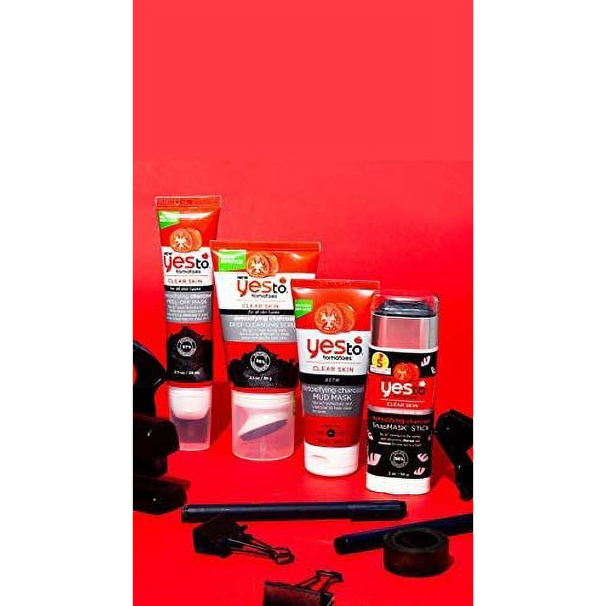 Yes To Tomatoes Clear Skin Detoxifying Daily Cleanser - Salicylic Acid & Charcoal for Acne Prone Skin, 5 Fl Oz - görsel 8