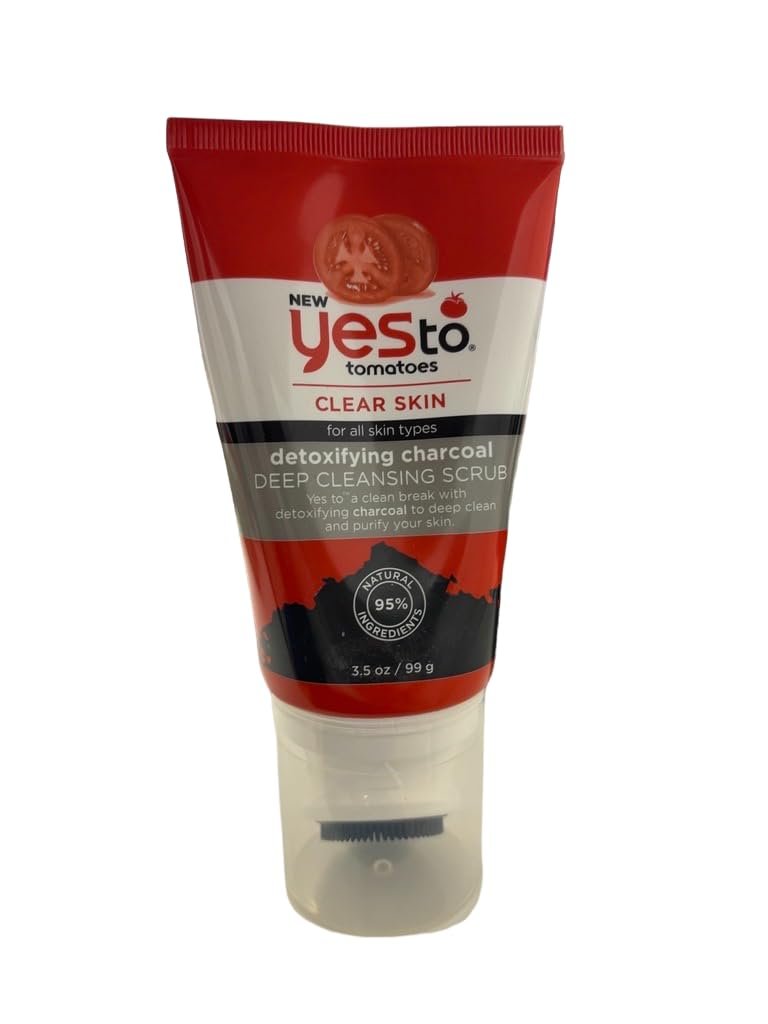 Yes To Tomatoes Clear Skin Detoxifying Daily Cleanser - Salicylic Acid & Charcoal for Acne Prone Skin, 5 Fl Oz - görsel 10
