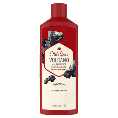 Old Spice Volcano with Charcoal Shampoo - 13.5 Fl Oz, Deep Cleansing & Refreshing Avelisse