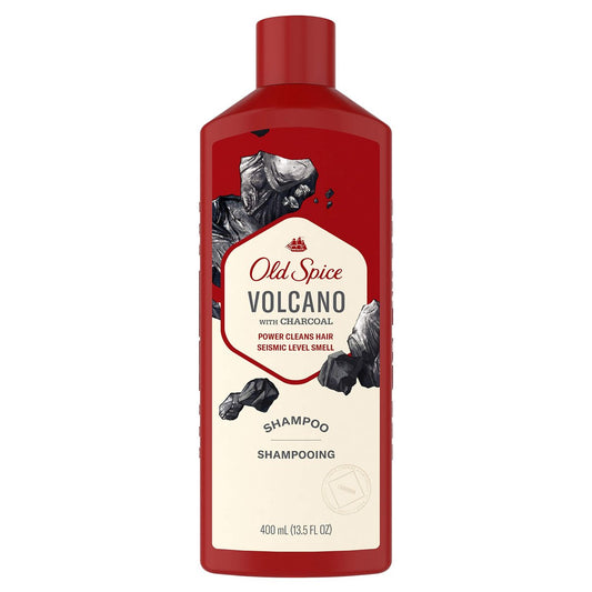 Old Spice Volcano with Charcoal Shampoo - 13.5 Fl Oz, Deep Cleansing & Refreshing Avelisse