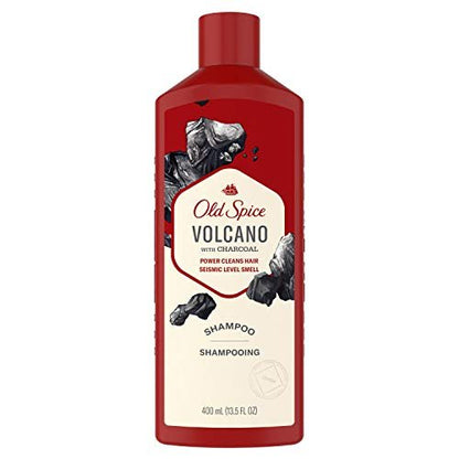Old Spice Volcano with Charcoal Shampoo - 13.5 Fl Oz, Deep Cleansing & Refreshing Avelisse