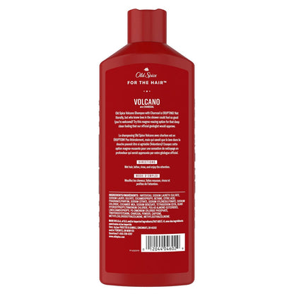 Old Spice Volcano with Charcoal Shampoo - 13.5 Fl Oz, Deep Cleansing & Refreshing Avelisse