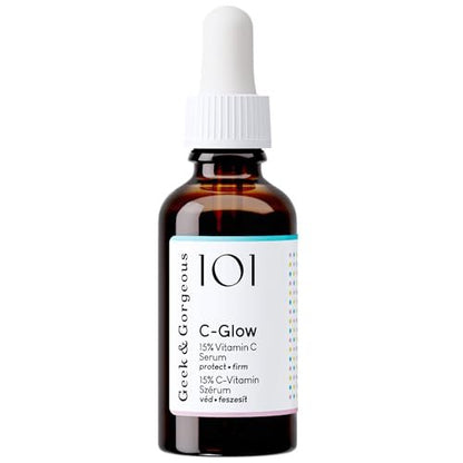 C-Glow 15% Vitamin C Serum with Ferulic Acid & Vitamin E – Lightweight, Water-Like Formula for All Skin Types