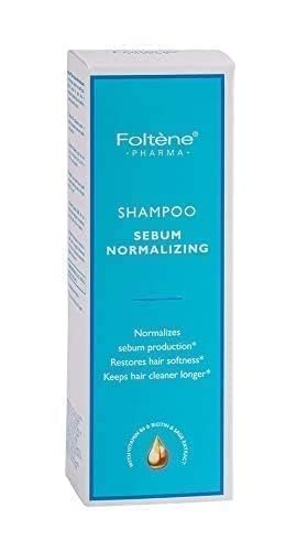 Foltene Sebum Clarifying Shampoo for Oily Hair - Normalizing Scalp Shampoo with Vitamin B6, Biotin, Sage - Removes Excess Oil, Refreshes Scalp, Cleans Hair - 6.76 Fl Oz