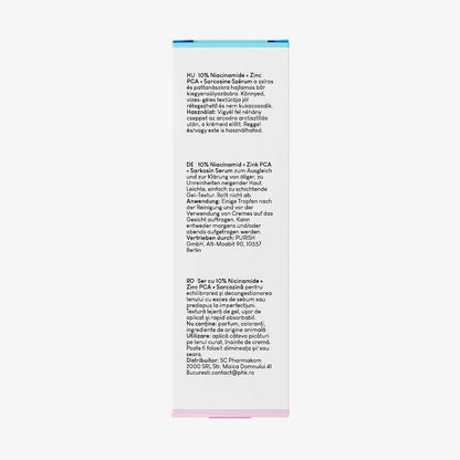 Geek & Gorgeous B-Bomb 10% Niacinamide Serum with Zinc PCA & Sarcosine – Minimize Pores, Control Oil, Reduce Blemishes for Combination Skin (1 fl oz)