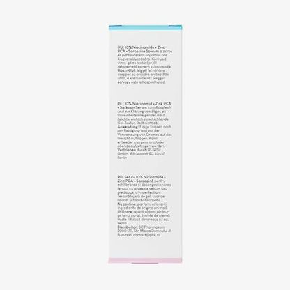 Geek & Gorgeous B-Bomb 10% Niacinamide Serum with Zinc PCA & Sarcosine – Minimize Pores, Control Oil, Reduce Blemishes for Combination Skin (1 fl oz)