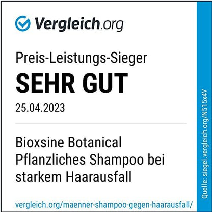 Bioxsine Herbal Shampoo with Black Garlic for Hair Growth and Healthy Hair - Odourless, For All Hair Types, Suitable for Women and Men, 300 ml