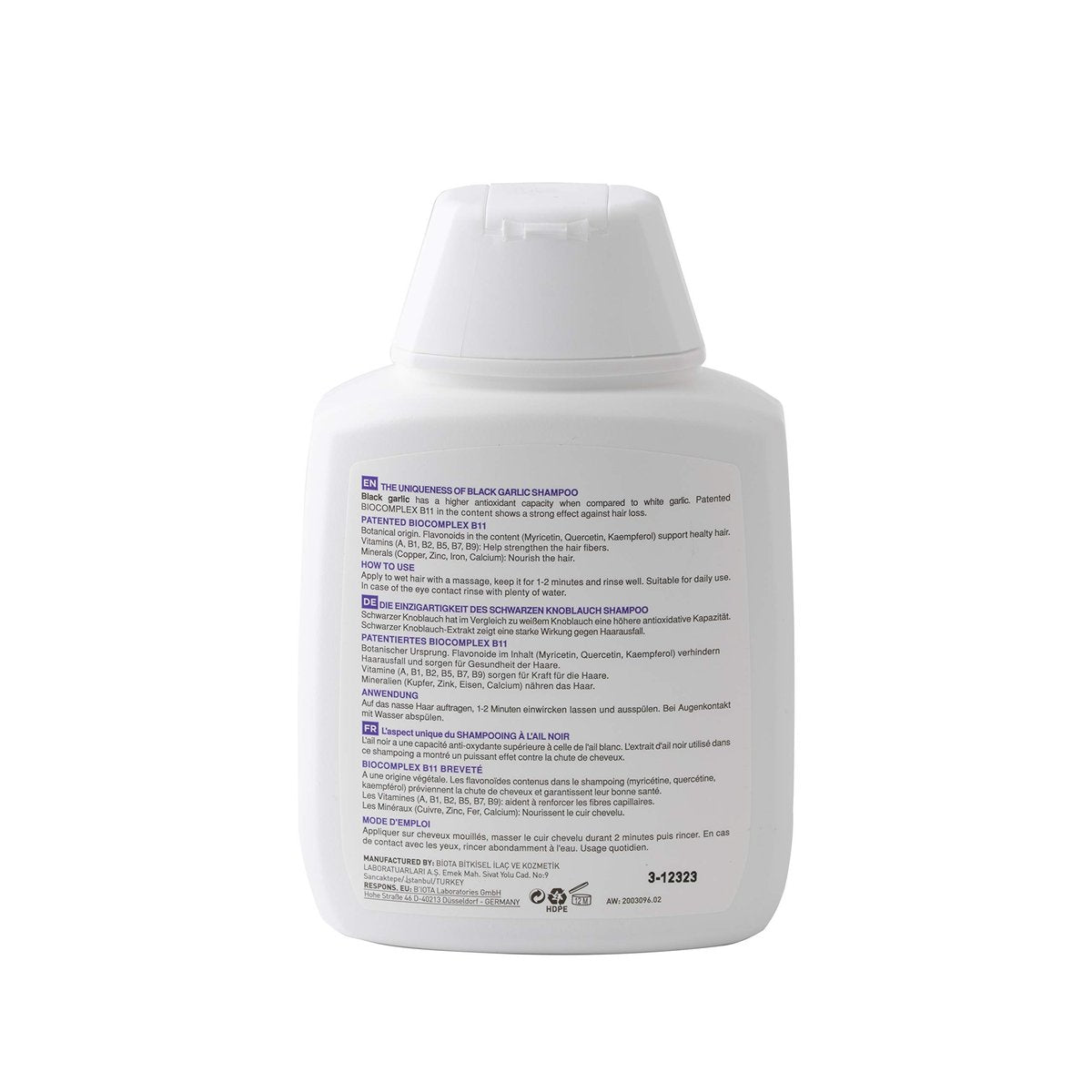 Bioxsine Herbal Shampoo with Black Garlic for Hair Growth and Healthy Hair - Odourless, For All Hair Types, Suitable for Women and Men, 300 ml - görsel 7