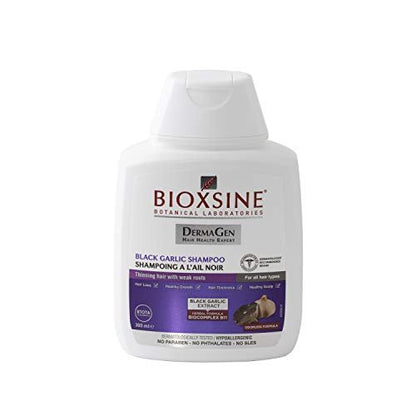 Bioxsine Herbal Shampoo with Black Garlic for Hair Growth and Healthy Hair - Odourless, For All Hair Types, Suitable for Women and Men, 300 ml