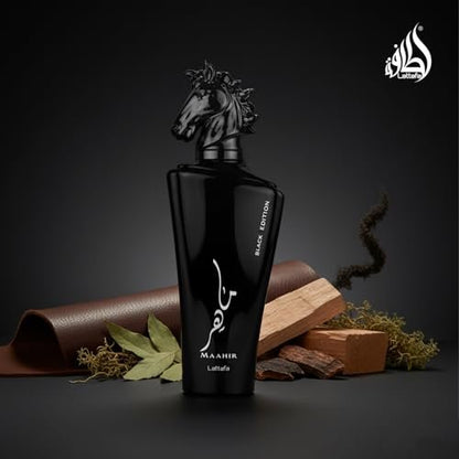 Lattafa Maahir Black Edition Eau De Parfum Spray 3.4 oz - Unisex Fragrance Avelisse