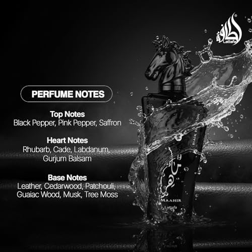 Lattafa Maahir Black Edition Eau De Parfum Spray 3.4 oz - Unisex Fragrance Avelisse