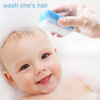 JIESI Sensory Brush (6 Pack) - Reusable Baby Bath Scrubber, Soft Sponge Body Brush for Gentle Cleansing, Ideal Gift for Kids, Men, Women, and Family