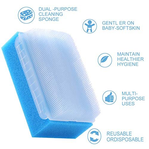 JIESI Sensory Brush (6 Pack) - Reusable Baby Bath Scrubber, Soft Sponge Body Brush for Gentle Cleansing, Ideal Gift for Kids, Men, Women, and Family - görsel 6