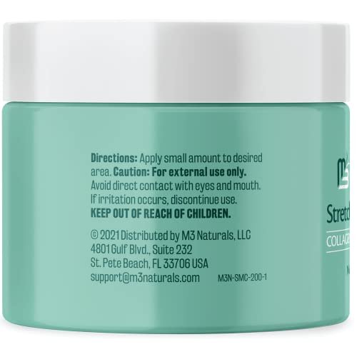 M3 Naturals Stretch Mark Cream with Collagen & Stem Cell - Maternity Skincare Oil for Stretch Mark Prevention & Scar Remover - Green Tea Extract & Raspberry Ketones Avelisse