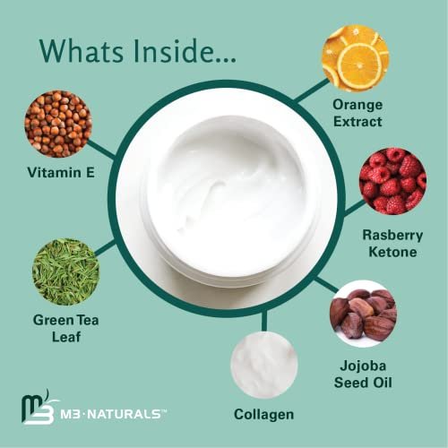 M3 Naturals Stretch Mark Cream with Collagen & Stem Cell - Maternity Skincare Oil for Stretch Mark Prevention & Scar Remover - Green Tea Extract & Raspberry Ketones Avelisse