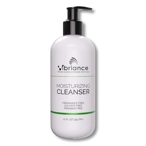 Vibriance Moisturizing Cleanser - Oil-to-Foam Face Wash with Niacinamide & Shea Butter for Mature Skin, Hydrating Gentle Facial Cleanser, Sulfate-Free, 12 fl oz Avelisse