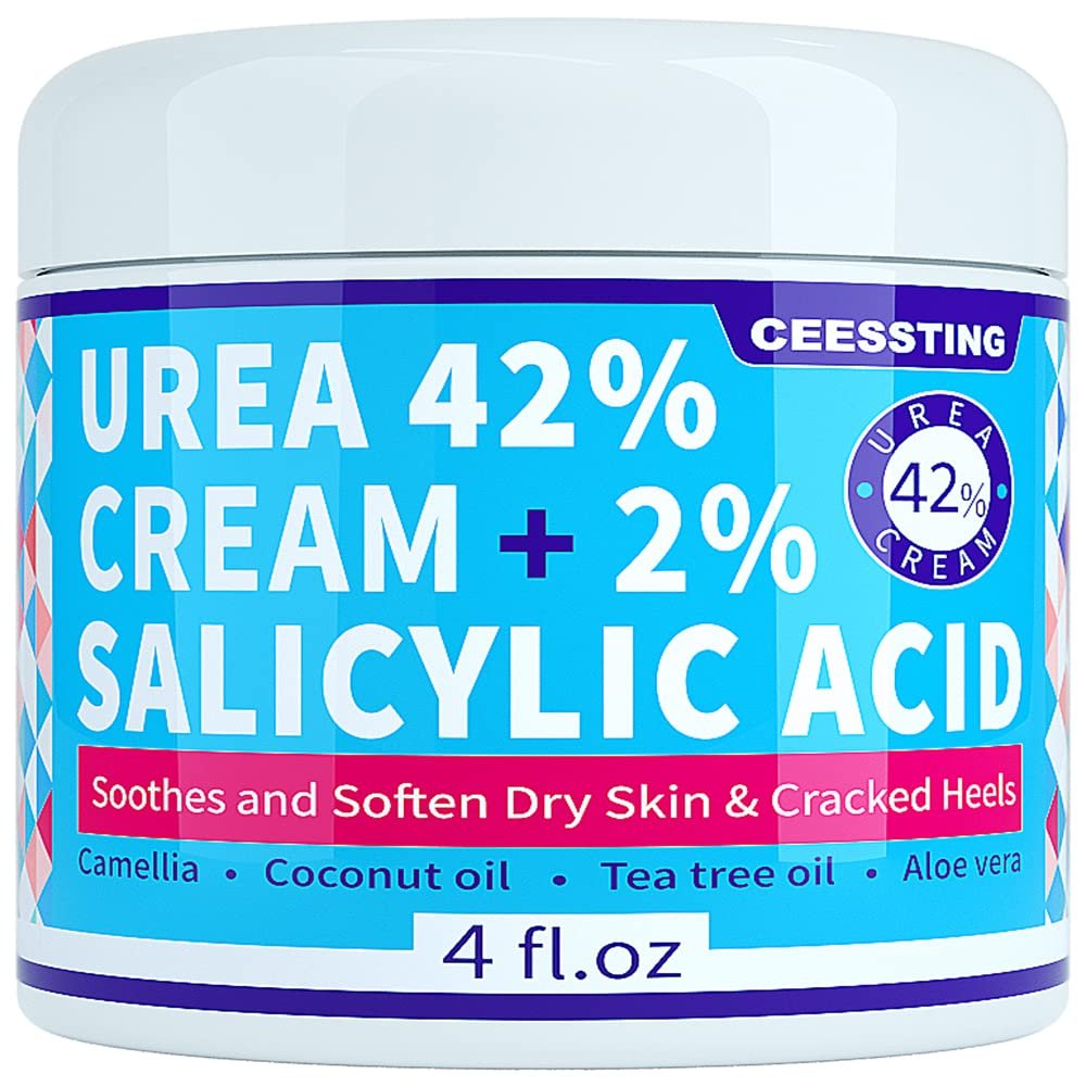 ENVISHA Urea Cream 42 Percent for Feet – 42% Urea Foot Cream with 2% Salicylic Acid for Hands, Heels, Elbows, Nails & Knees – 4 oz - görsel 1