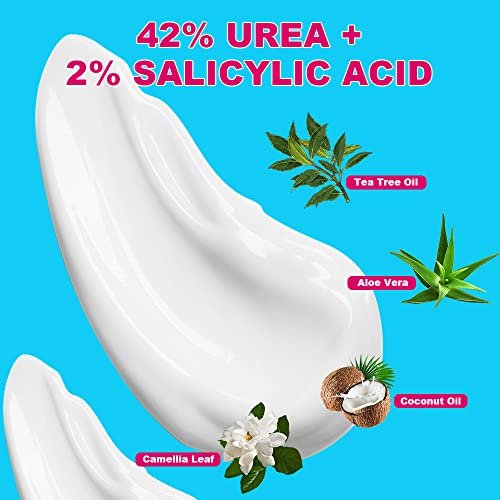 ENVISHA Urea Cream 42 Percent for Feet – 42% Urea Foot Cream with 2% Salicylic Acid for Hands, Heels, Elbows, Nails & Knees – 4 oz - görsel 4