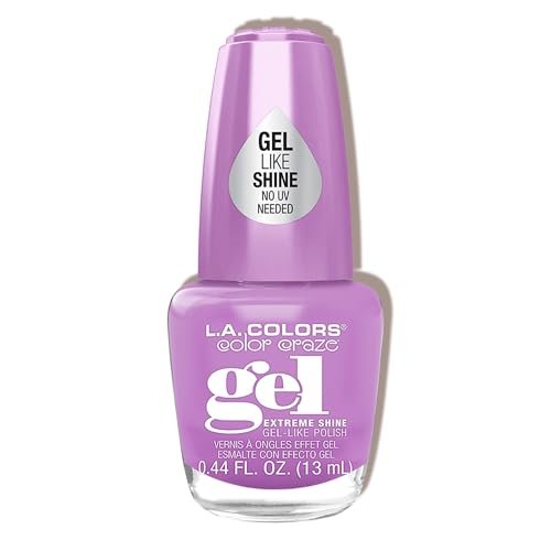 L.A. COLORS Color Craze Extreme Shine Gel Polish - Jazzy CNL228 - High-Shine Vegan Nail Polish Avelisse