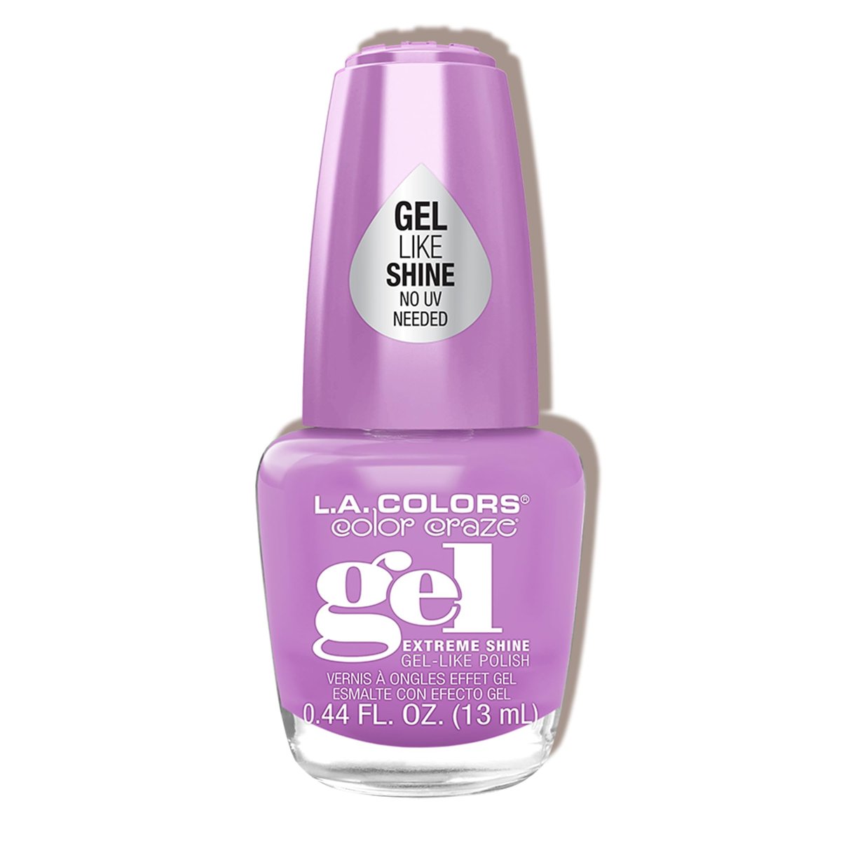 L.A. COLORS Color Craze Extreme Shine Gel Polish - Jazzy CNL228 - High-Shine Vegan Nail Polish Avelisse