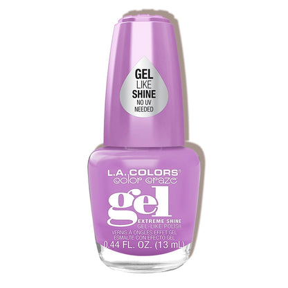 L.A. COLORS Color Craze Extreme Shine Gel Polish - Jazzy CNL228 - High-Shine Vegan Nail Polish Avelisse
