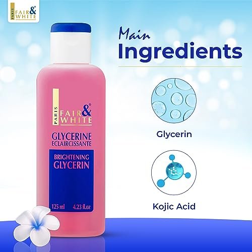Fair and White Original Glycerin | 4.4 Fl Oz (125 ml) - Pure Hydrating Oil Avelisse