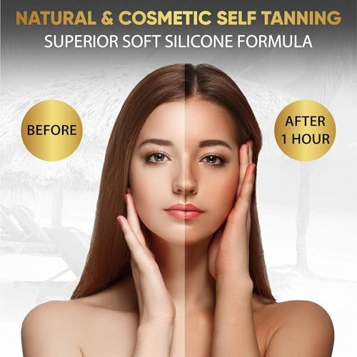 Dolce Black Bronzer Tanning Lotion – Indoor/Outdoor with Tattoo & Color Fade Protection, Anti-Orange, Anti-Aging & Anti-Wrinkle, Natural Tanning Bed Lotion, 13.5 oz Avelisse