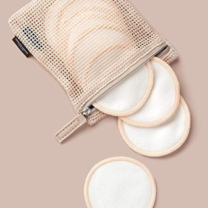 Paula's Choice Reusable Makeup Remover Pads – Eco-Friendly Cotton & Bamboo Rounds with Washable Bag, 10 Count Avelisse