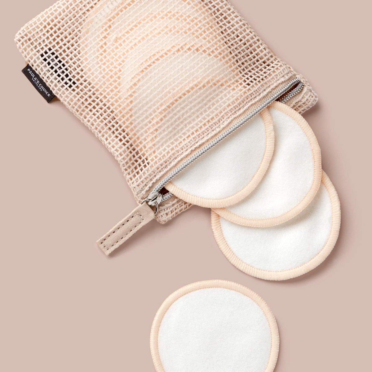 Paula's Choice Reusable Makeup Remover Pads – Eco-Friendly Cotton & Bamboo Rounds with Washable Bag, 10 Count Avelisse