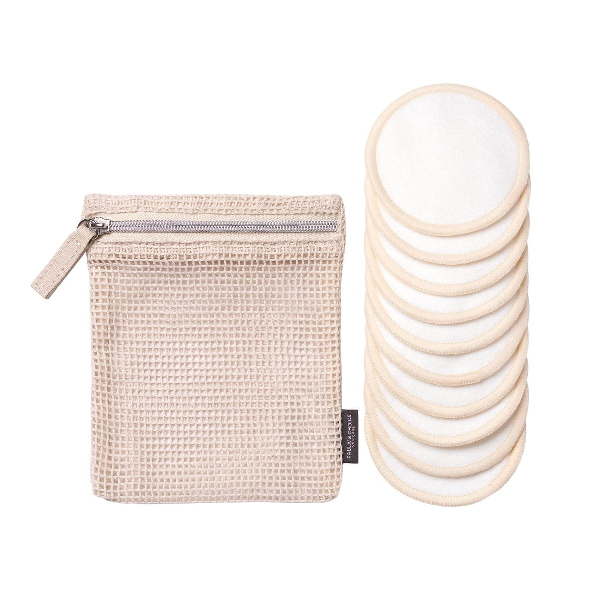 Paula's Choice Reusable Makeup Remover Pads – Eco-Friendly Cotton & Bamboo Rounds with Washable Bag, 10 Count Avelisse
