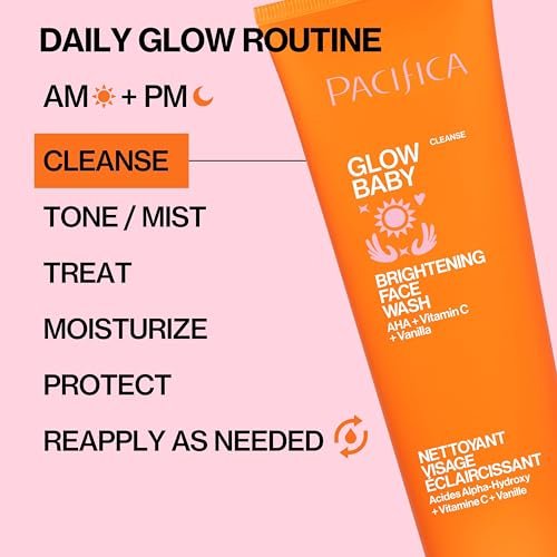 Pacifica Glow Baby Brightening Facial Cleanser – Vitamin C & Glycolic Acid Face Wash for Radiant Skin, 5 oz - görsel 18