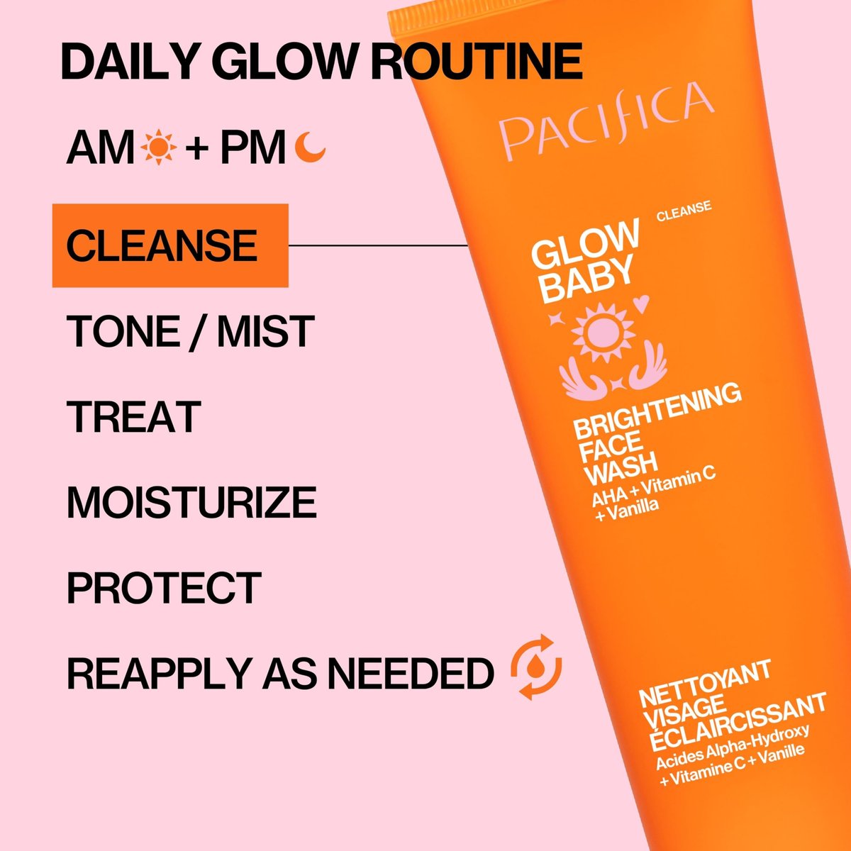 Pacifica Glow Baby Brightening Facial Cleanser – Vitamin C & Glycolic Acid Face Wash for Radiant Skin, 5 oz - görsel 17