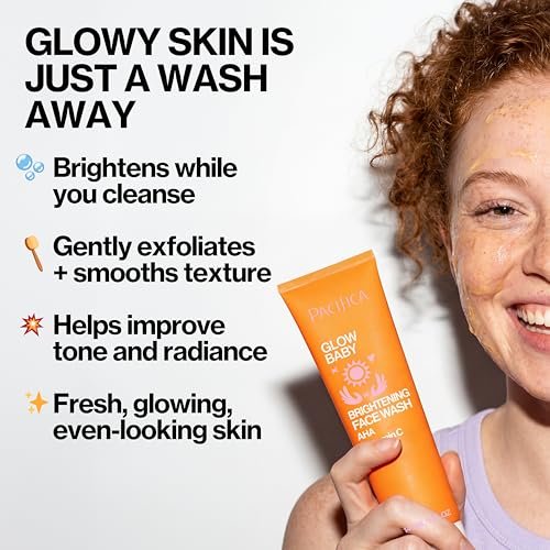 Pacifica Glow Baby Brightening Facial Cleanser – Vitamin C & Glycolic Acid Face Wash for Radiant Skin, 5 oz - görsel 4