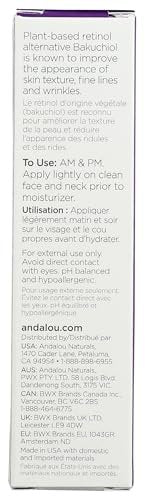 Andalou Naturals Rejuvenating Serum with Plant Based Retinol, 1 oz Avelisse
