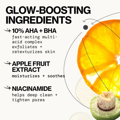 Pacifica Glow Baby Brightening Peel Pads 10% AHA + BHA Exfoliating Face Pads for Glowing Skin – Resurfacing Glycolic Acid & Salicylic Acid Pads to Smooth Texture & Minimize Pores – Fragrance Free, 60 Count