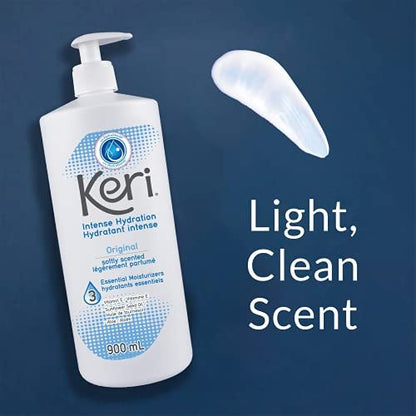 Keri Original Softly Scented Lotion - 30.43 Fl Oz (900 ml) Moisturizer for Dry Skin Avelisse