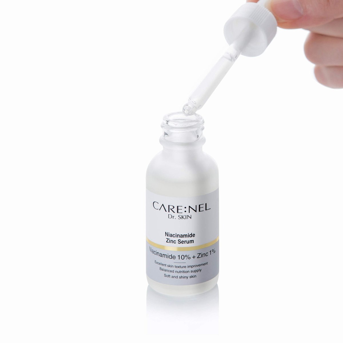 CARE:NEL Korean Vitamin B & C Serum with Niacinamide 10% + Zinc 1% – Hydrating Facial Serum for Glowing Skin, 1 fl oz (30 ml) - görsel 11