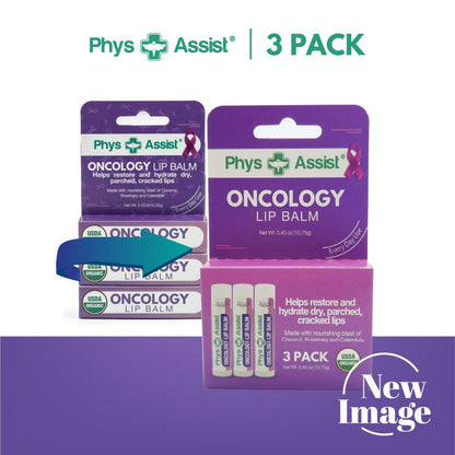 USDA Organic Oncology Lip Balm - Hydrate Dry, Parched Lips - Moisturizing 3-Pack Avelisse